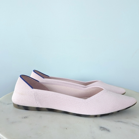 Rothy's The Point Blush With Tortoise Shell Sole - Picture 4 of 16